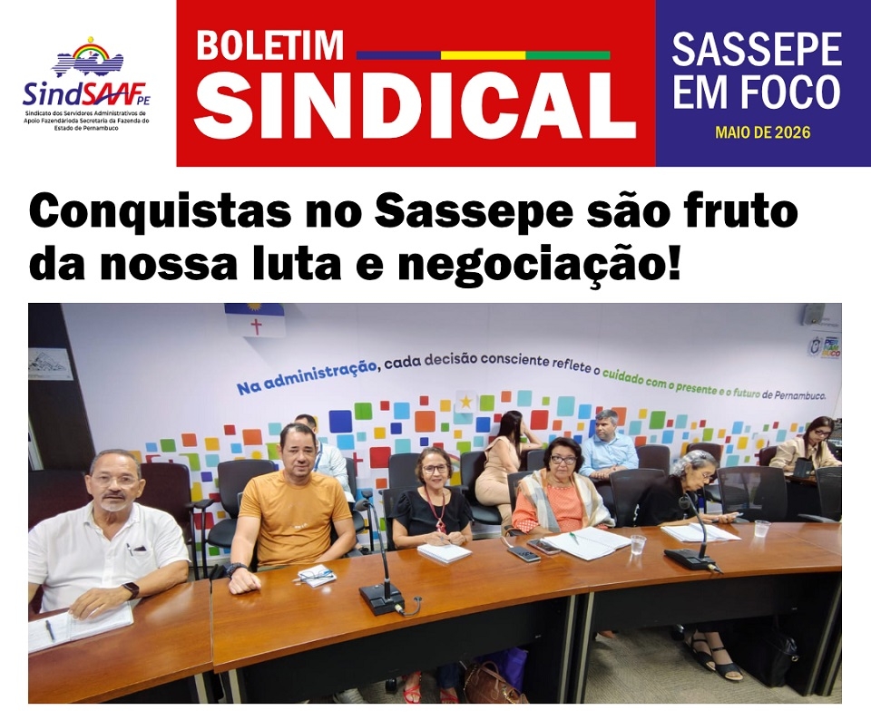 Boletim sindical: Sassepe em foco